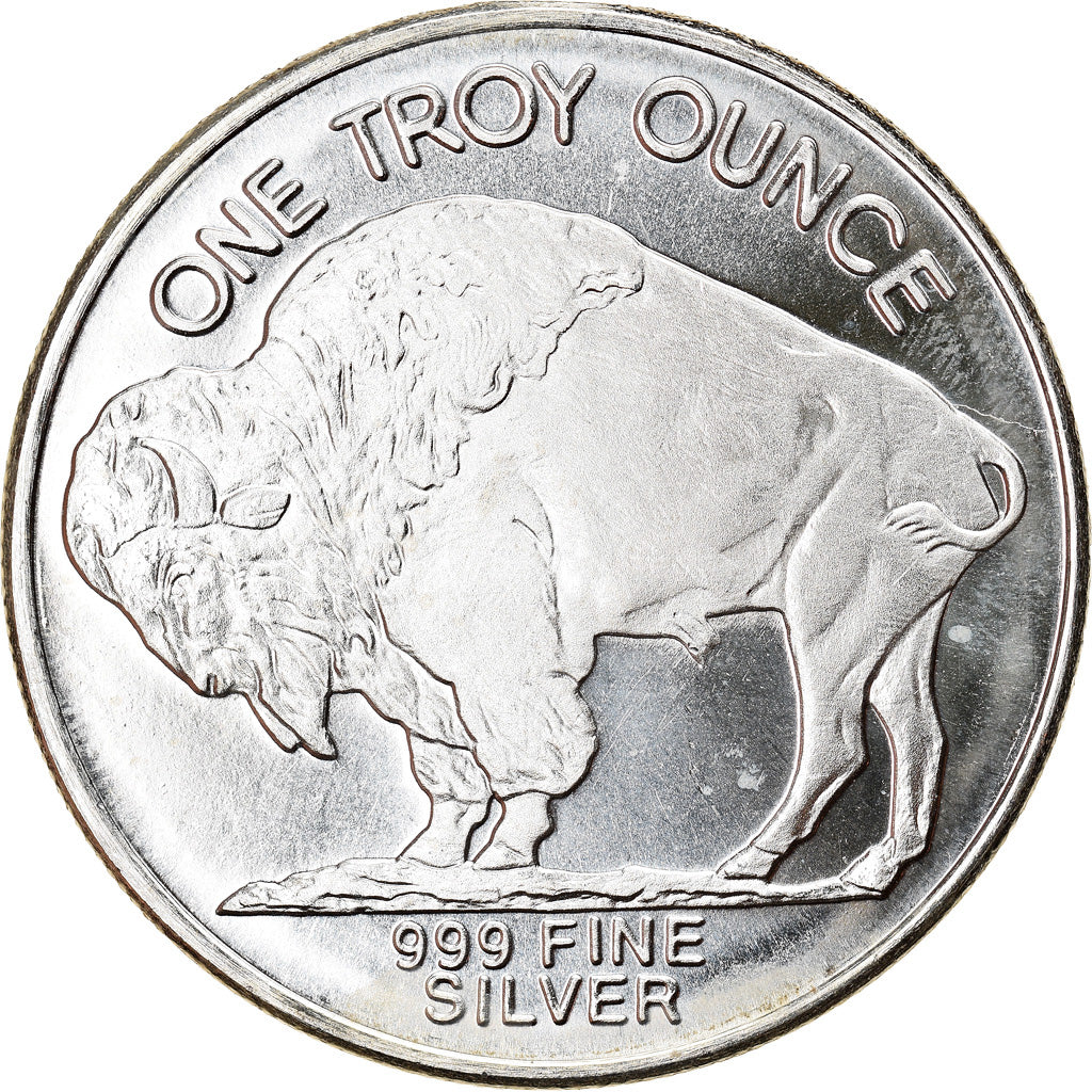 Moneta, Stati Uniti, Buffalo, 1 Troy Ounce, Exonumia, FDC, Argento