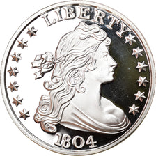 Moneta, Stati Uniti, Draped Bust Dollar 1804, 1 Oz, Exonumia, FDC, Argento