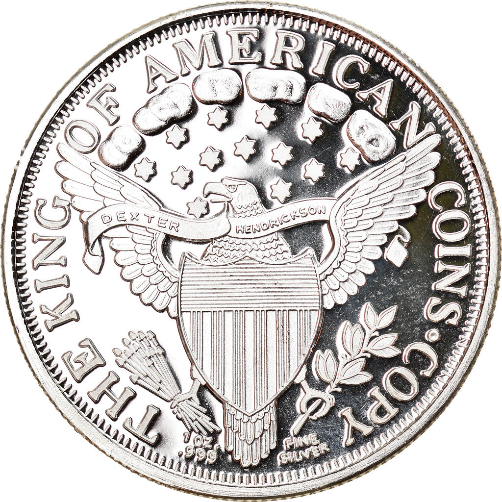 Moneta, Stati Uniti, Draped Bust Dollar 1804, 1 Oz, Exonumia, FDC, Argento