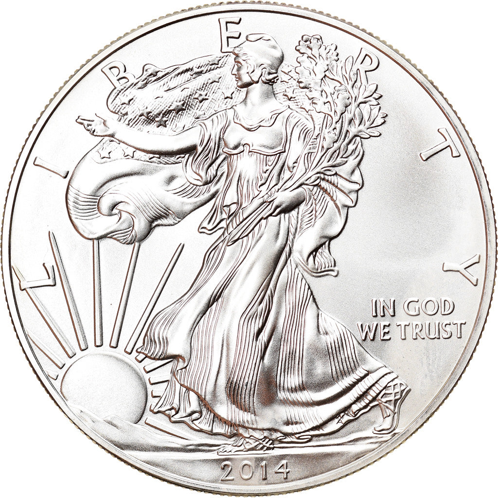 Münze, Vereinigte Staaten, Silver Eagle, Dollar, 2014, 1 Oz, STGL, Silber