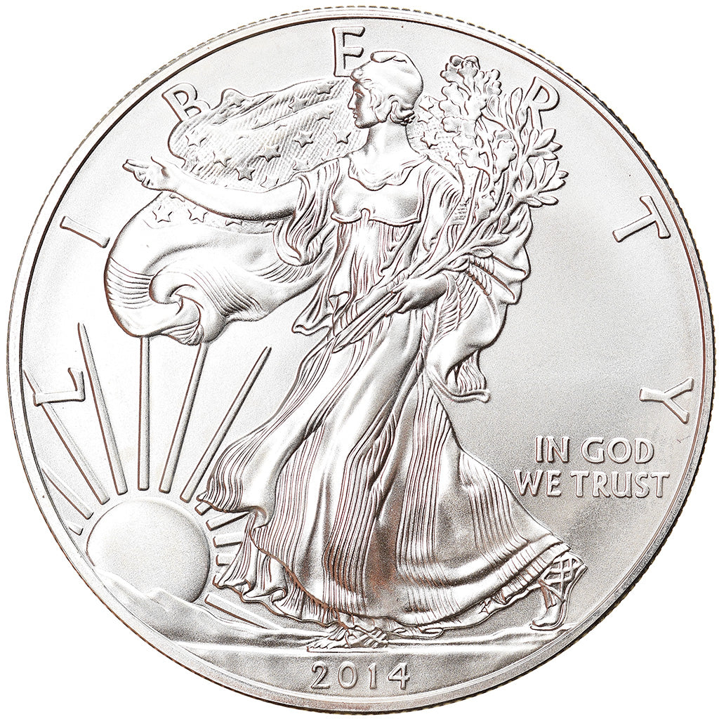 Münze, Vereinigte Staaten, Silver Eagle, Dollar, 2014, 1 Oz, STGL, Silber