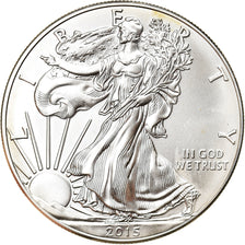 Moneta, USA, Silver Eagle, Dollar, 2015, 1 Oz, MS(65-70), Srebro