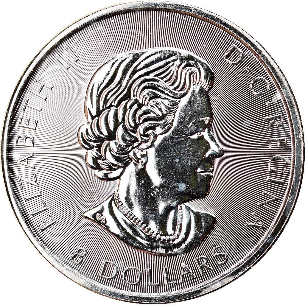 Moeda, Canadá, Bison, 8 Dollars, 2016, 1-1/4 Oz, MS(65-70), Prata