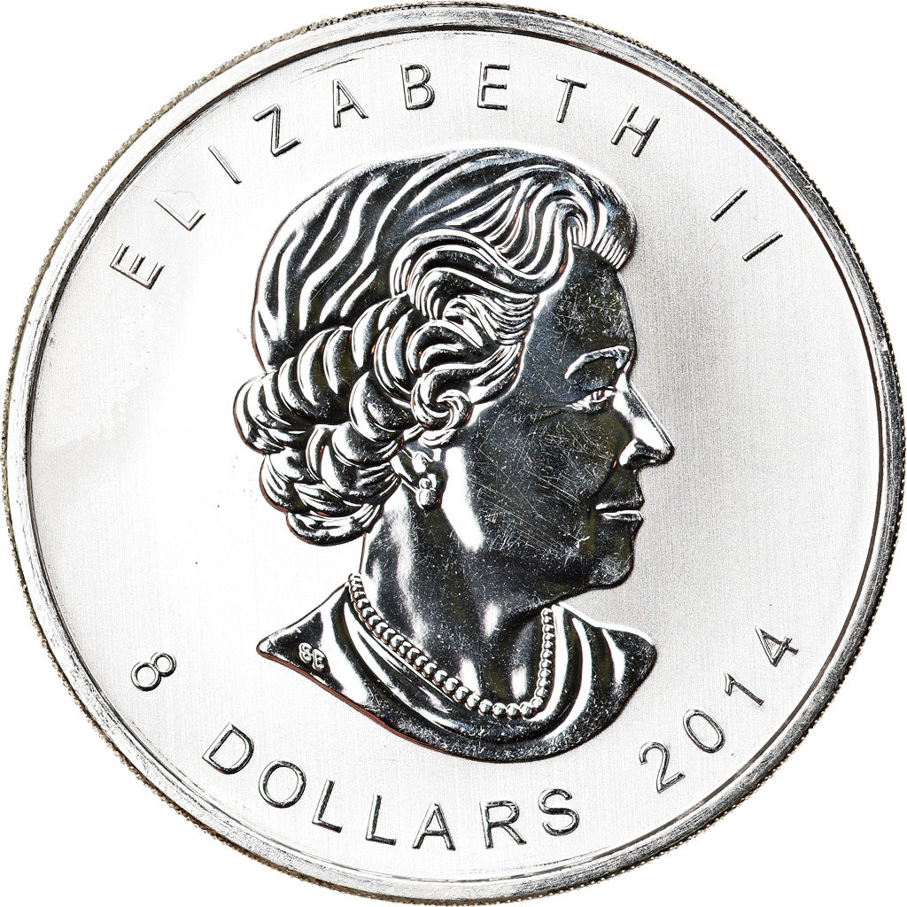Moneta, Canada, Arctic Fox, 8 Dollars, 2014, 1-1/2 Oz, FDC, Argento