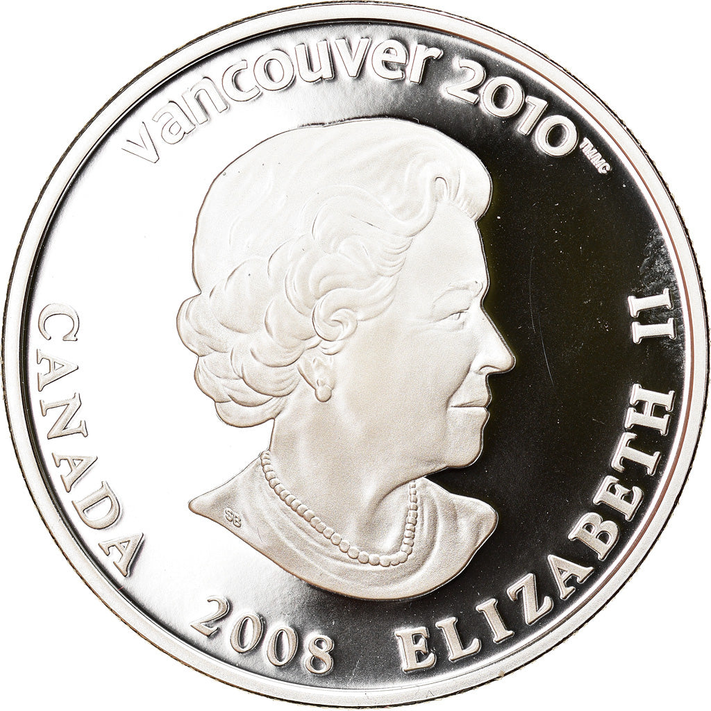 Moneda, Canadá, Elizabeth II, Bobsleigh, 25 Dollars, 2008, Proof, FDC, Plata
