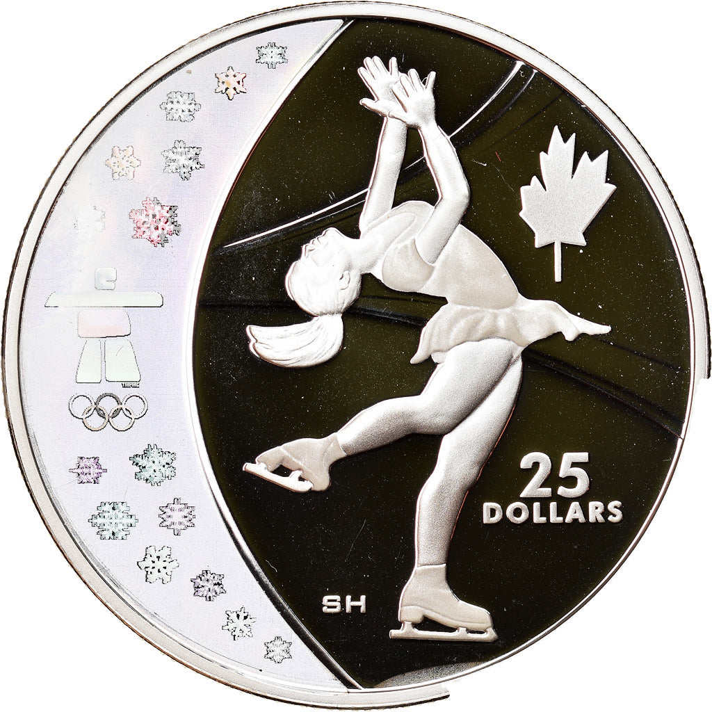 Münze, Kanada, Elizabeth II, Figure skating, 25 Dollars, 2008, STGL, Silber