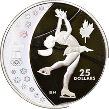 Münze, Kanada, Elizabeth II, Figure skating, 25 Dollars, 2008, STGL, Silber