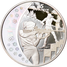 Coin, Canada, Elizabeth II, Biathlon, 25 Dollars, 2007, MS(65-70), Silver
