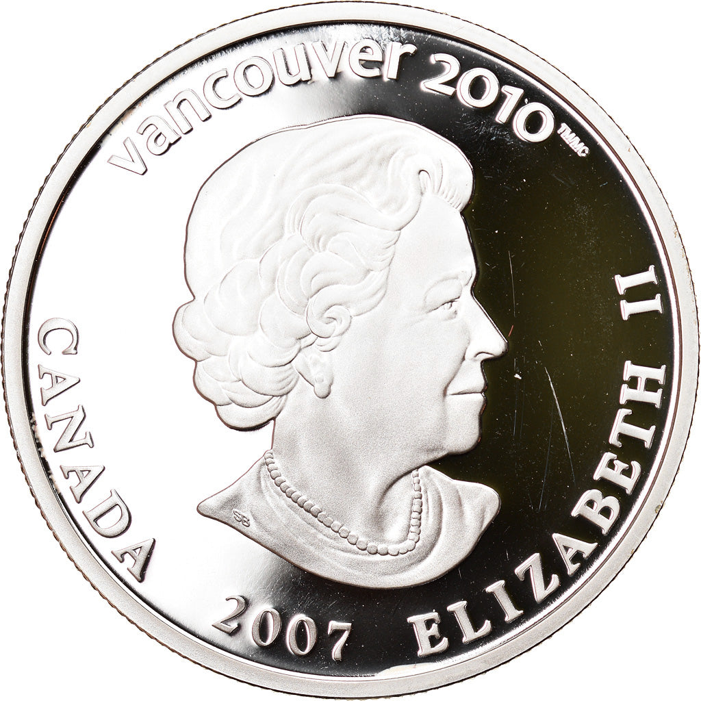 Coin, Canada, Elizabeth II, Biathlon, 25 Dollars, 2007, MS(65-70), Silver