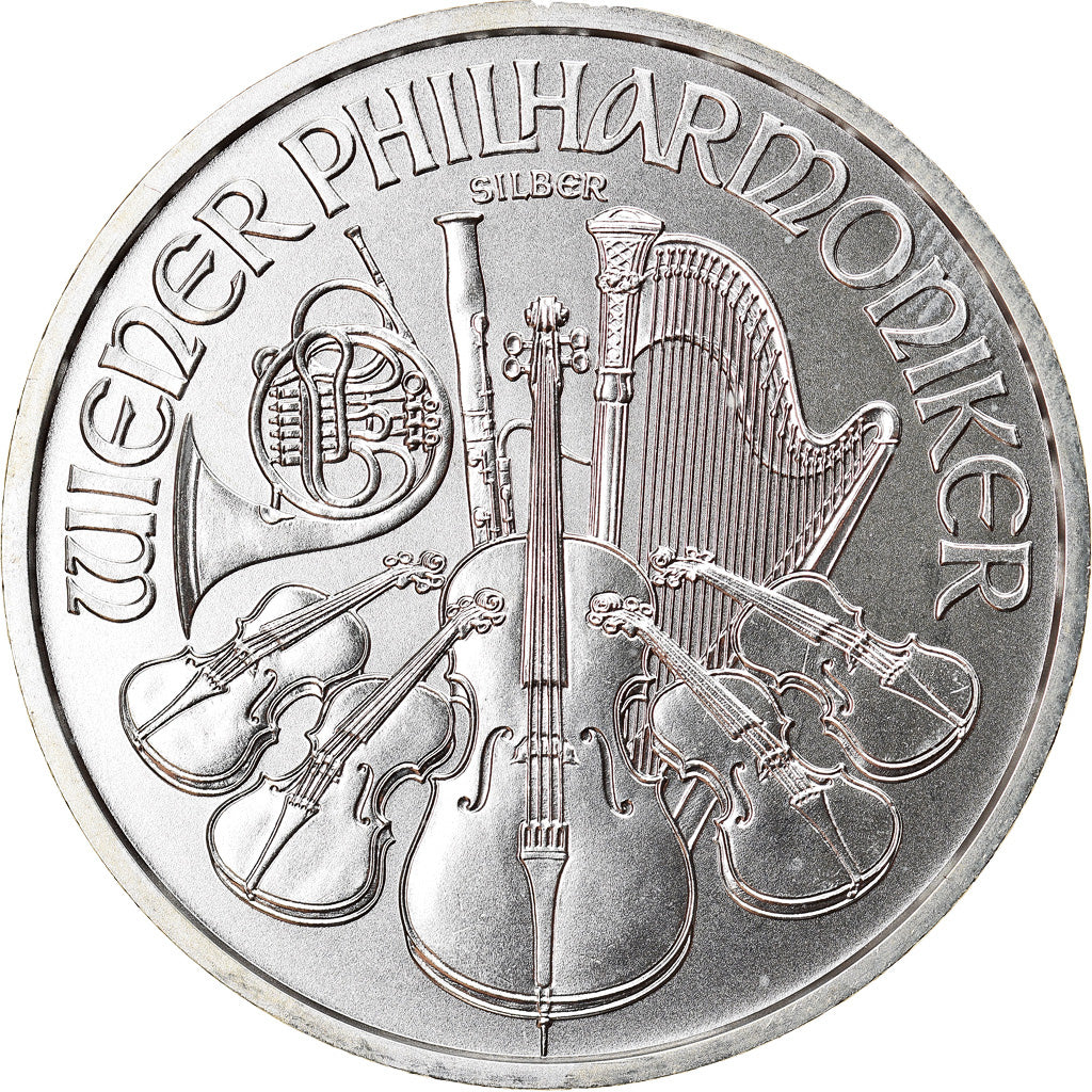 Austria, Philharmonic Orchestra, 1-1/2 Euro, 2015, 1 Oz, MS(65-70), Silver