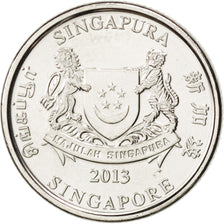 Moneda, Singapur, 20 Cents, 2013, SC, Cuproníquel, KM:New