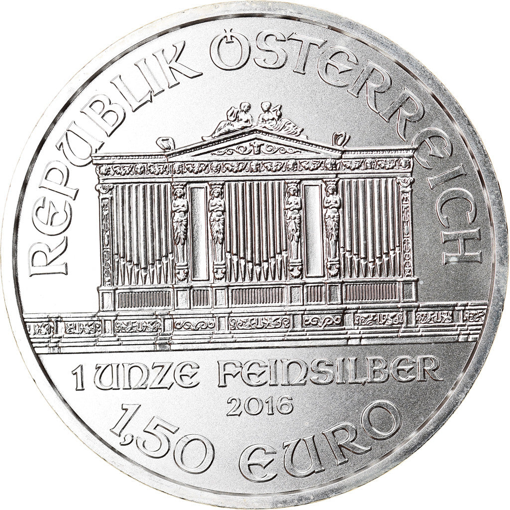 Austria, Philharmonic Orchestra, 1-1/2 Euro, 2016, 1 Oz, FDC, Argento