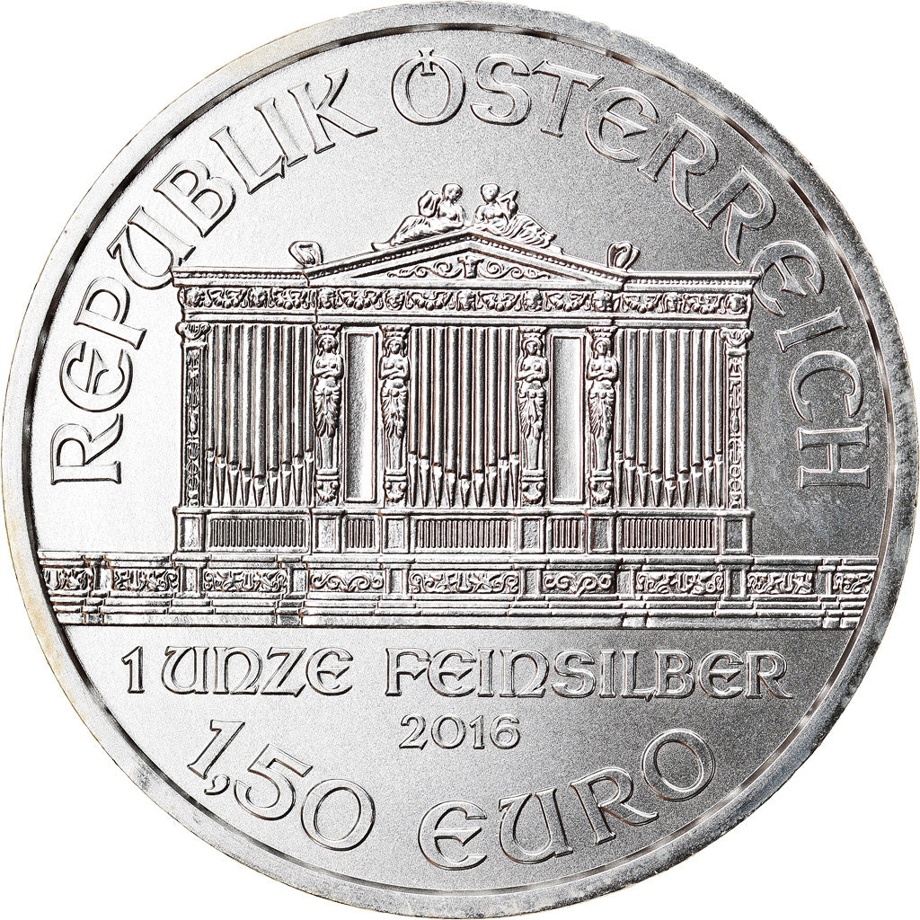 Austria, Philharmonic Orchestra, 1-1/2 Euro, 2016, 1 Oz, FDC, Plata