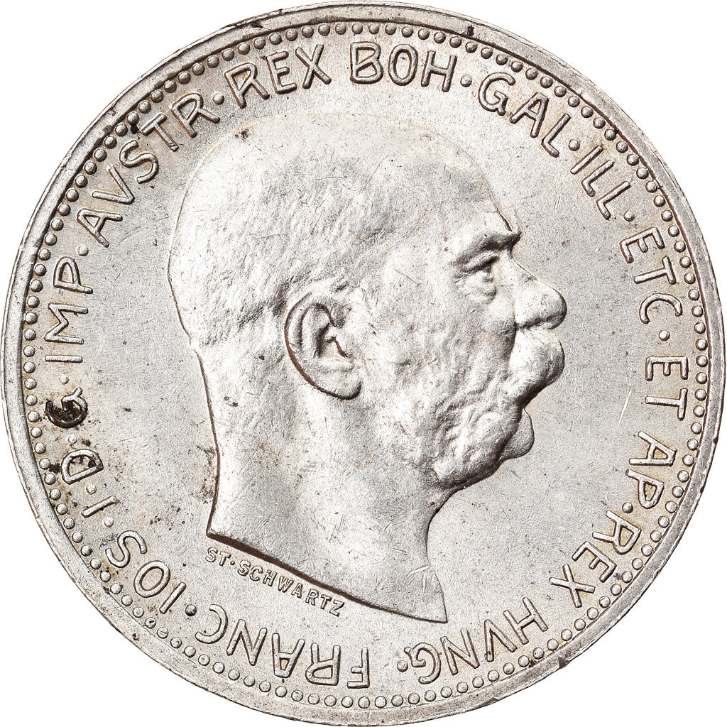 Münze, Österreich, Franz Joseph I, Corona, 1915, VZ, Silber, KM:2820