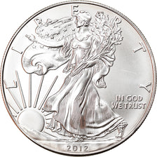 Moeda, Estados Unidos da América, Silver Eagle, Dollar, 2012, 1 Oz, MS(65-70)