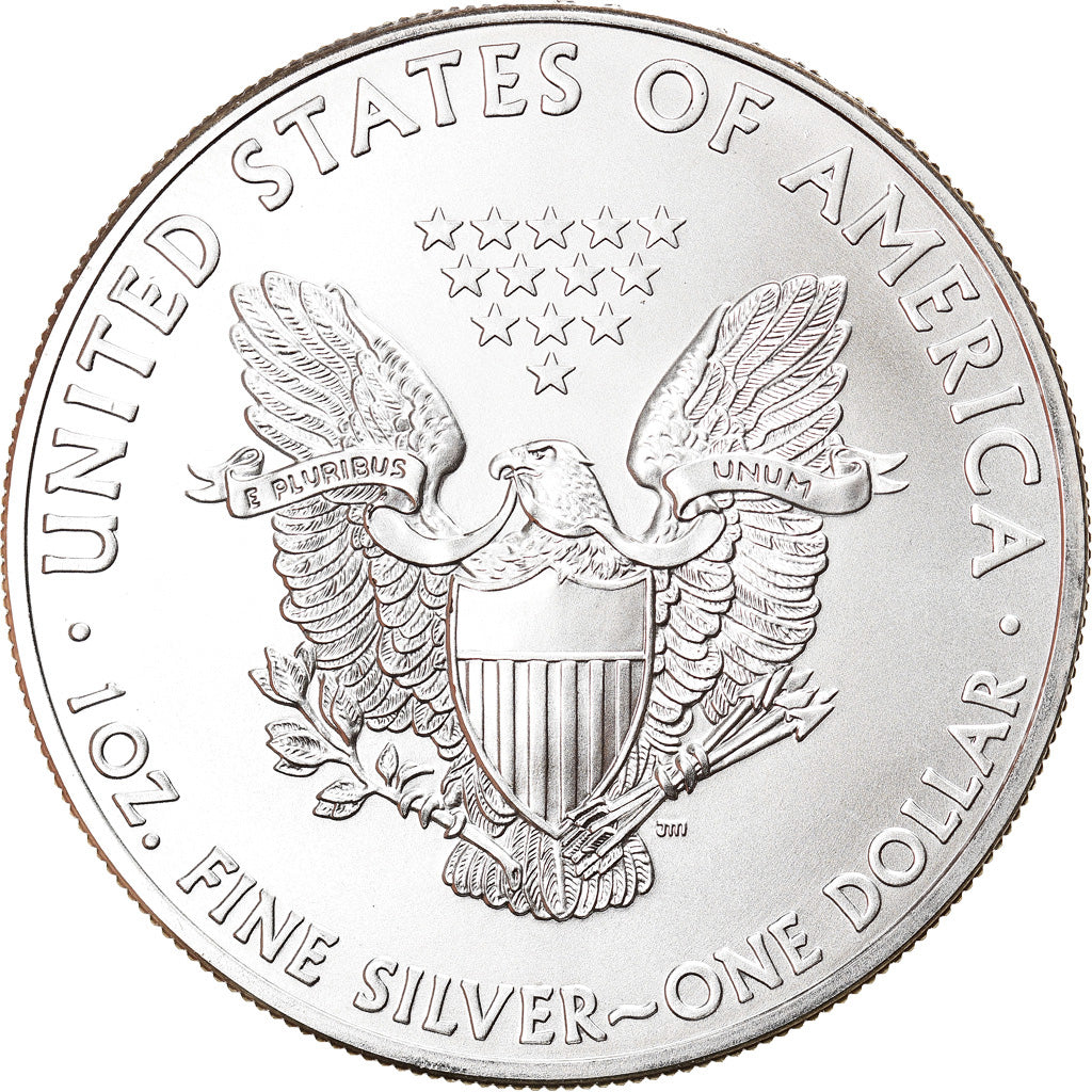 Moeda, Estados Unidos da América, Silver Eagle, Dollar, 2012, 1 Oz, MS(65-70)