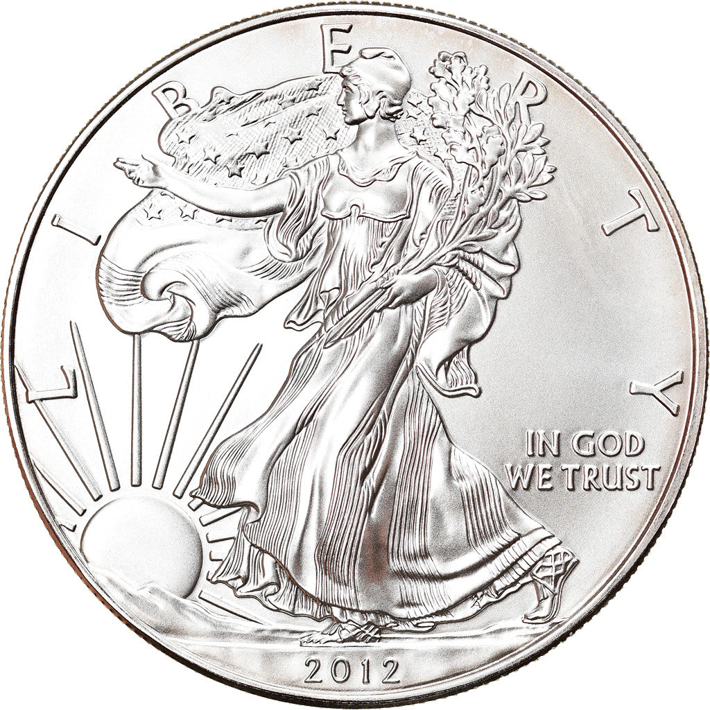 Monnaie, États-Unis, Silver Eagle, Dollar, 2012, 1 Oz, FDC, Argent