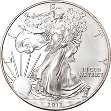 Monnaie, États-Unis, Silver Eagle, Dollar, 2012, 1 Oz, FDC, Argent