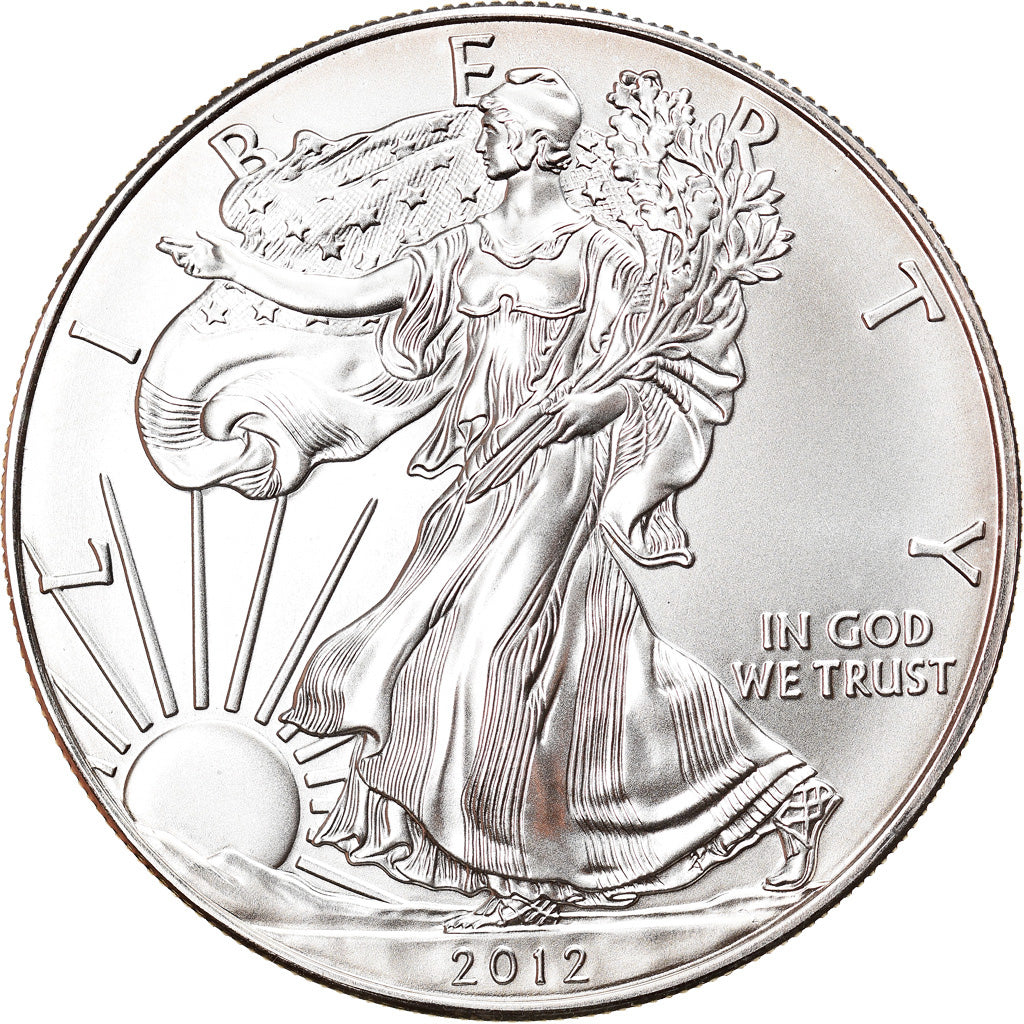 Moneda, Estados Unidos, Silver Eagle, Dollar, 2012, 1 Oz, FDC, Plata