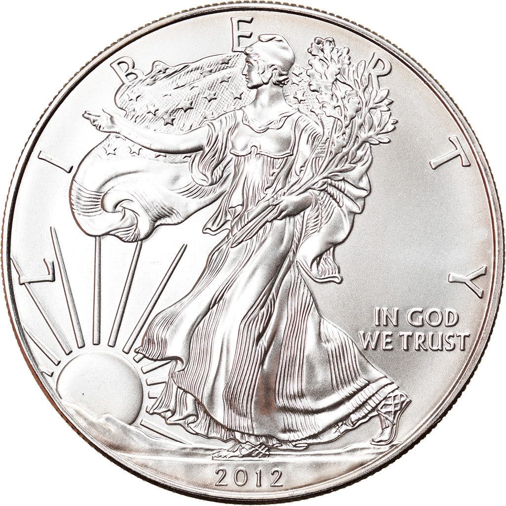 Munten, Verenigde Staten, Silver Eagle, Dollar, 2012, 1 Oz, FDC, Zilver