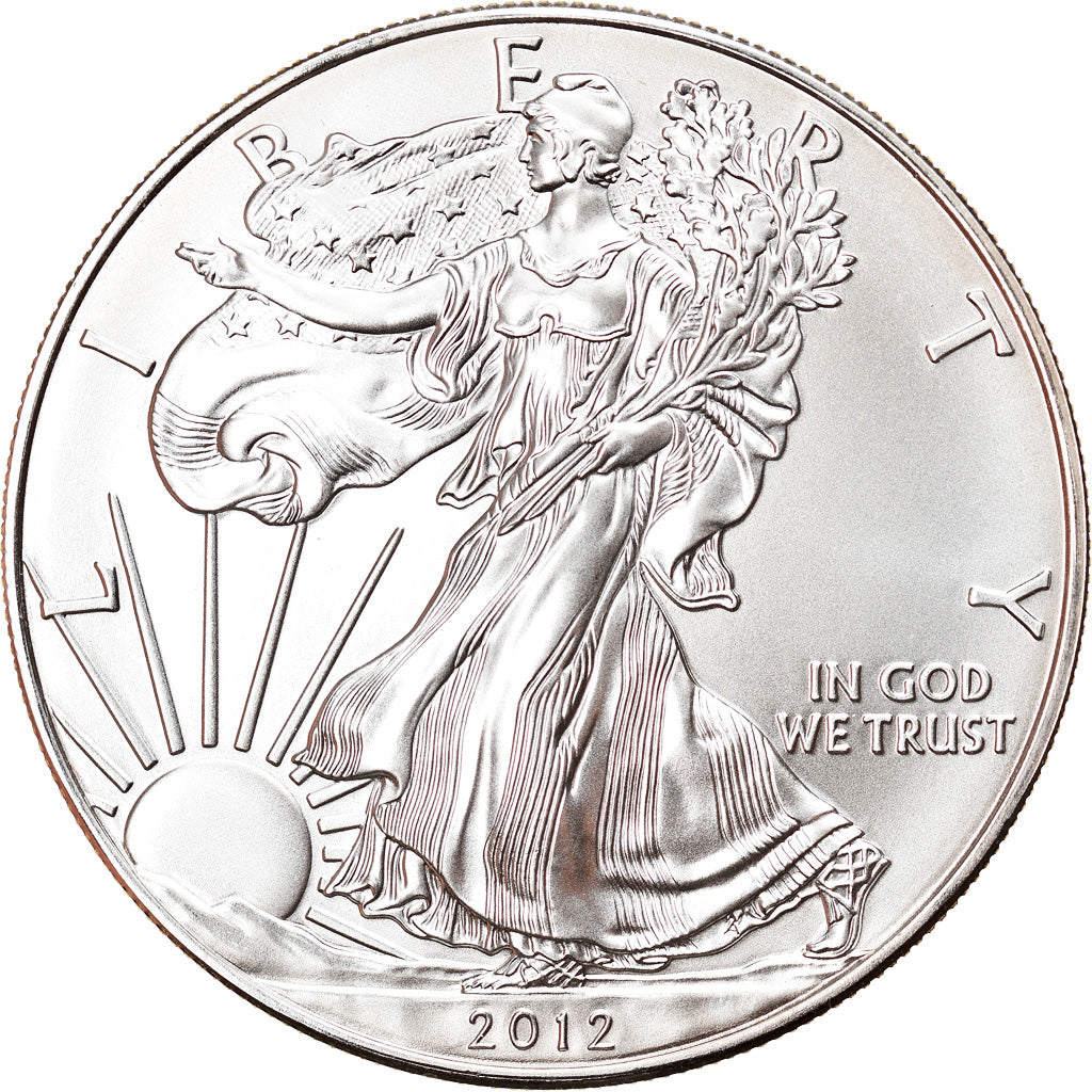Monnaie, États-Unis, Silver Eagle, Dollar, 2012, 1 Oz, FDC, Argent
