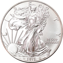 Monnaie, États-Unis, Silver Eagle, Dollar, 2012, 1 Oz, FDC, Argent