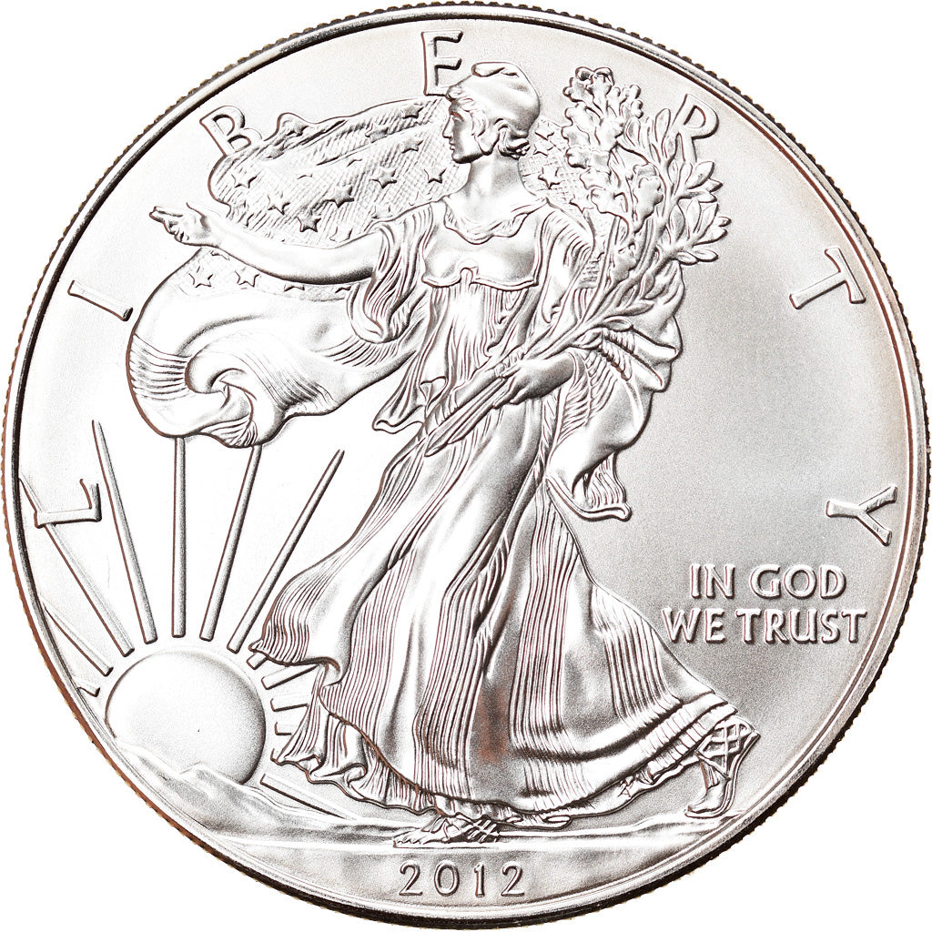 Moneda, Estados Unidos, Silver Eagle, Dollar, 2012, 1 Oz, FDC, Plata