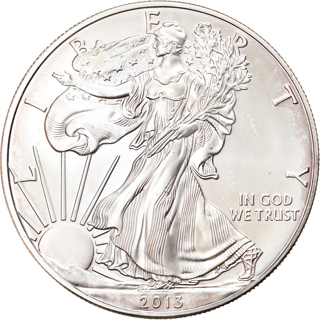 Moneta, Stati Uniti, Silver Eagle, Dollar, 2013, 1 Oz, SPL+, Argento
