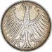 Coin, GERMANY - FEDERAL REPUBLIC, 5 Mark, 1951, Karlsruhe, AU(50-53), Silver