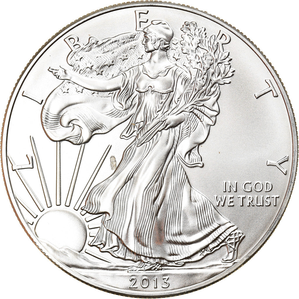 Monnaie, États-Unis, Silver Eagle, Dollar, 2013, 1 Oz, FDC, Argent