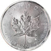 Moneta, Canada, Maple Leaf, 5 Dollars, 2016, 1 Oz, MS(64), Srebro