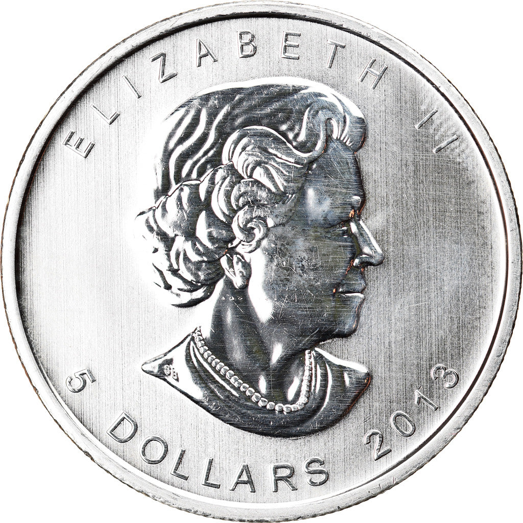 Münze, Kanada, Wood Bison, 5 Dollars, 2013, 1 Oz, UNZ, Silber