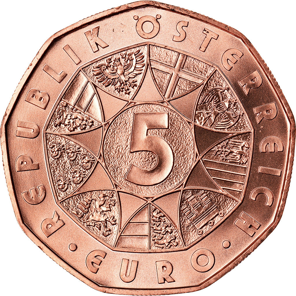 Österreich, 5 Euro, Duerer's Young Hare, 2016, STGL, Kupfer
