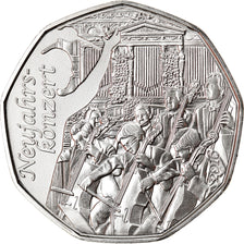 Autriche, 5 Euro, New Year - Concert, 2016, FDC, Argent
