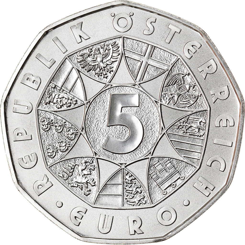Autriche, 5 Euro, New Year - Concert, 2016, FDC, Argent