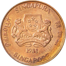 Coin, Singapore, Cent, 1988, MS(63), Bronze, KM:49