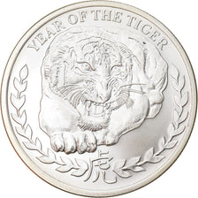 Moeda, Somalilândia, Year of the Tiger, 1000 Shillings, 2010, MS(65-70), Prata