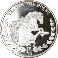 Monnaie, Somaliland, Année du Cheval, 1000 Shillings, 2014, FDC, Argent