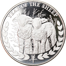 Monnaie, Somaliland, Année du Mouton, 1000 Shillings, 2015, FDC, Argent