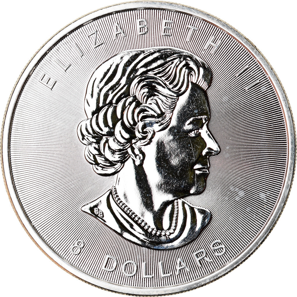 Moneta, Canada, Elizabeth II, Maple Leaves, 8 Dollars, 2015, 1-1/2 Oz, FDC