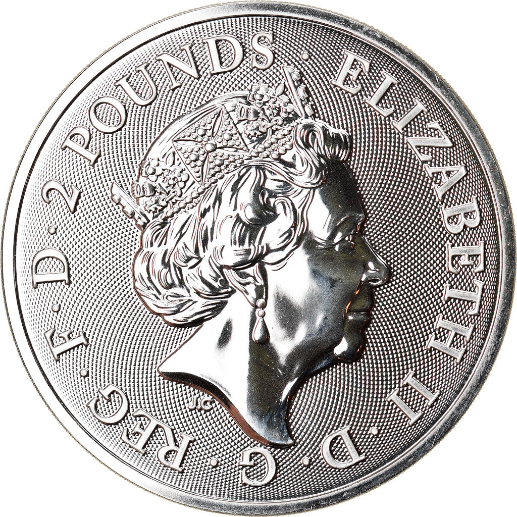 Moneta, Gran Bretagna, Trafalgar Square, 2 Pounds, 2018, 1 Oz, FDC, Argento