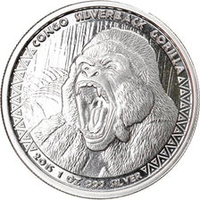 Moneta, Repubblica del Congo, Congo Silverback Gorilla, 5000 Francs CFA, 2015