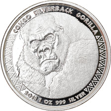 Moneta, Repubblica del Congo, Congo Silverback Gorilla, 5000 Francs CFA, 2018