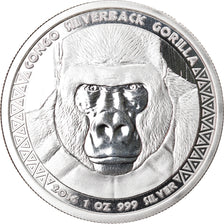 Moeda, República do Congo, Congo Silverback Gorilla, 5000 Francs CFA, 2016