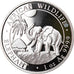 Münze, Somalia, Elephant, 100 Shillings, 2017, 1 Oz, STGL, Silber