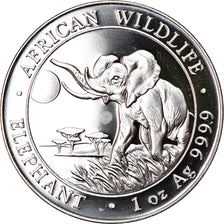 Moneta, Somalia, Elephant, 100 Shillings, 2016, 1 Oz, FDC, Argento