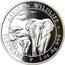 Münze, Somalia, Elephant, 100 Shillings, 2015, 1 Oz, STGL, Silber