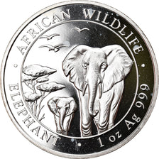 Münze, Somalia, Elephant, 100 Shillings, 2015, 1 Oz, STGL, Silber