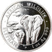 Münze, Somalia, Elephant, 100 Shillings, 2015, 1 Oz, STGL, Silber