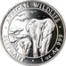 Moneta, Somalia, Elephant, 100 Shillings, 2015, 1 Oz, FDC, Argento